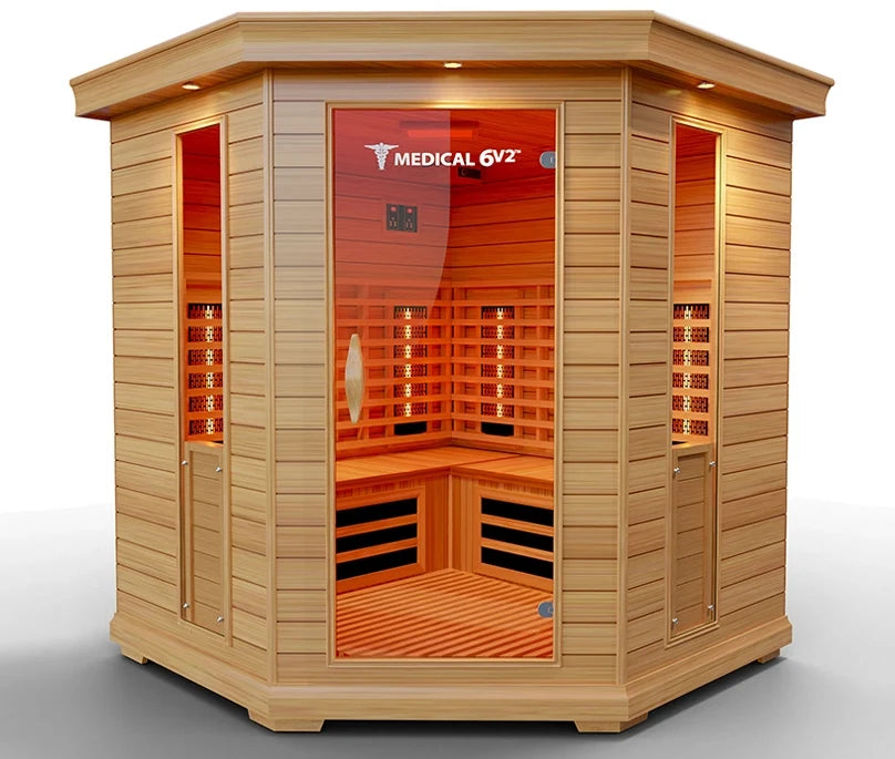 6 Person Indoor Infrared Full Spectrum Sauna | Medical 6 Plus™.
