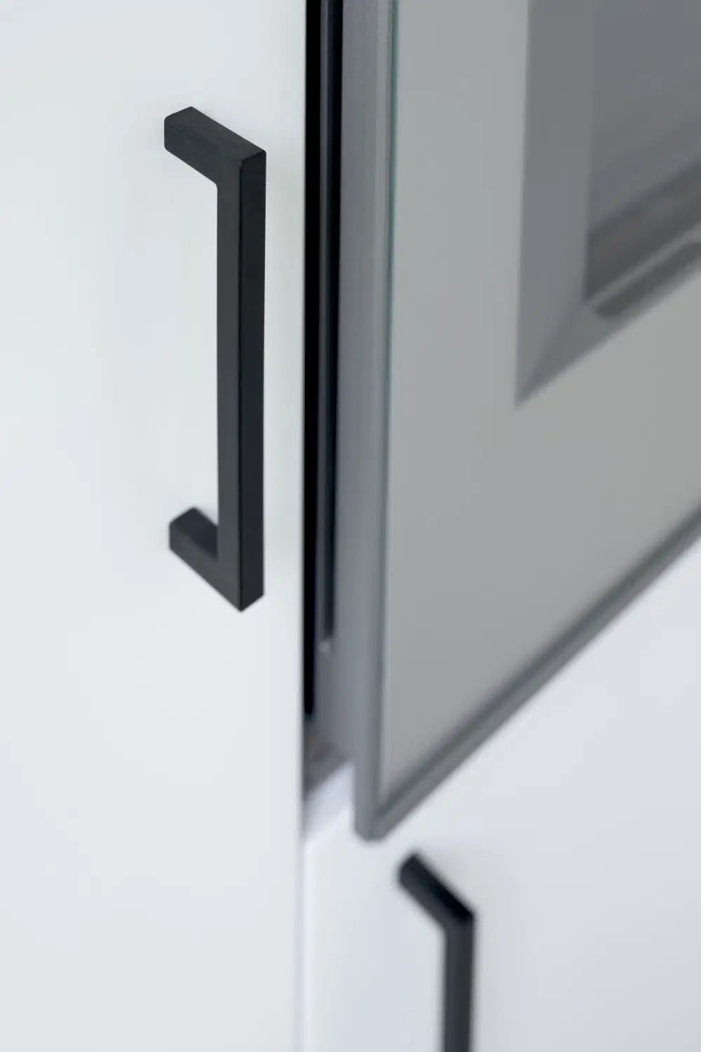 Dyed Black "Plato" Cabinet Knob and Drawer Pull.