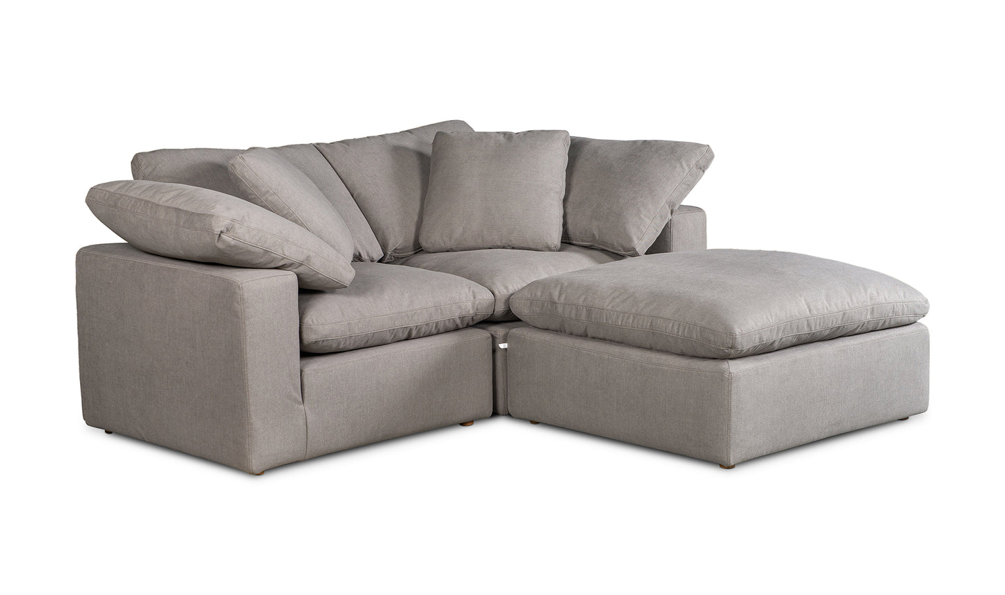 CLAY NOOK MODULAR SECTIONAL PERFORMANCE FABRIC.