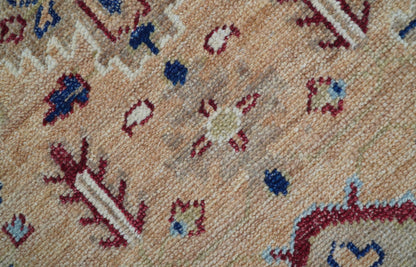 Astra Custom Made Turkish Peach Hand knotted Wool Rug.