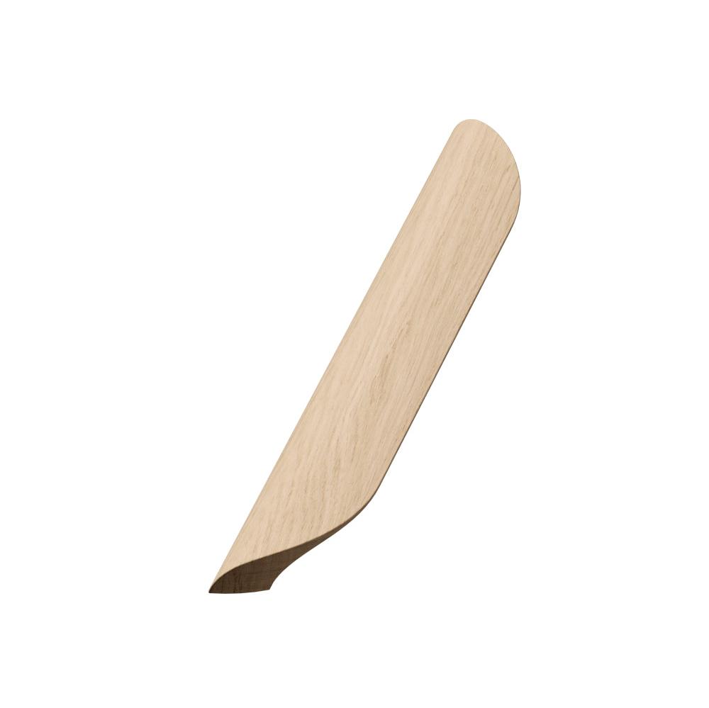 Unlacquered Oak Wood "Archive" Tab Drawer Pulls.
