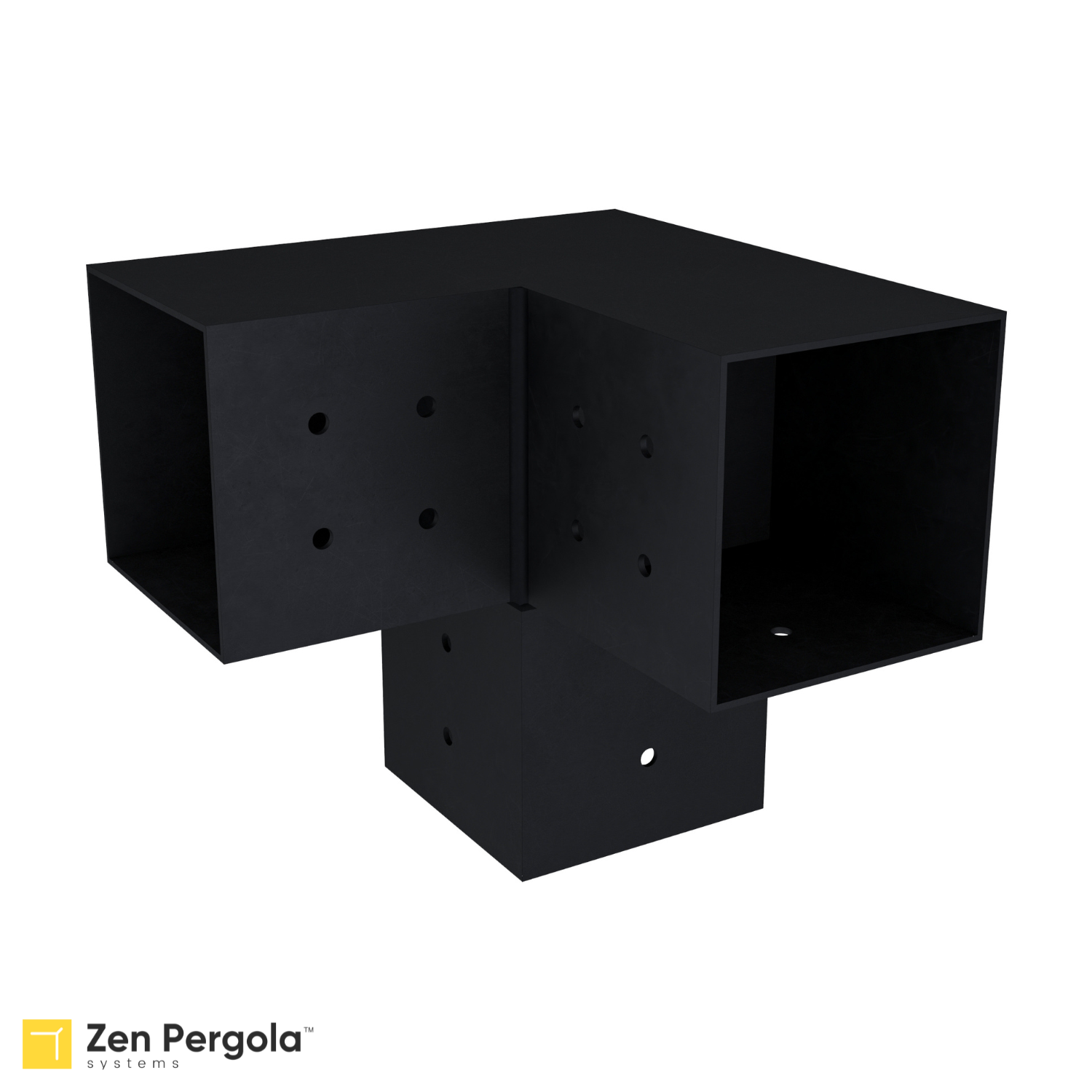 Pergola 3-Arm Post Bracket (for 4x4 Wood Posts).