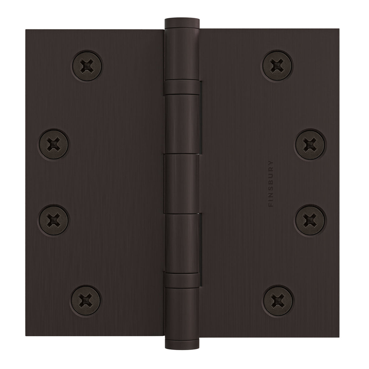 4x4 Inch Solid Brass Ball Bearing Door Hinge - Oil-Rubbed Bronze.