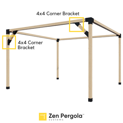 Pergola Support Bracket (for 4x4 Wood Posts).