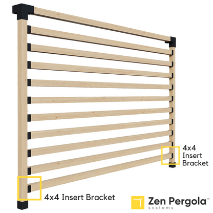 Pergola Insert Bracket (for 4x4 Wood Posts).