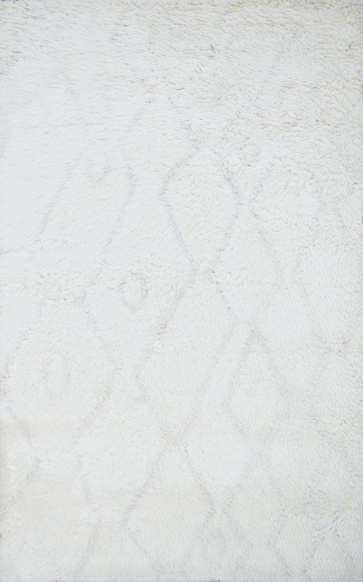 Ivory Modern Style Handmade Wool Area Rug.