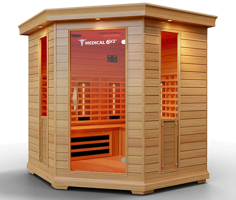 6 Person Indoor Infrared Full Spectrum Sauna | Medical 6 Plus™.