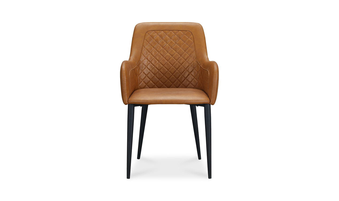 Cantata Dining Chair Tawny Vegan Leather - Set Of Two