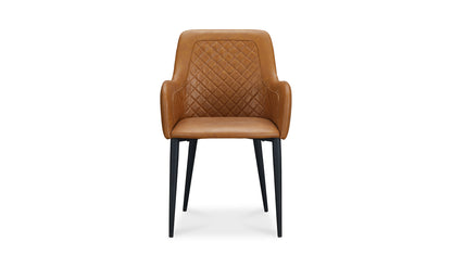 Cantata Dining Chair Tawny Vegan Leather - Set Of Two