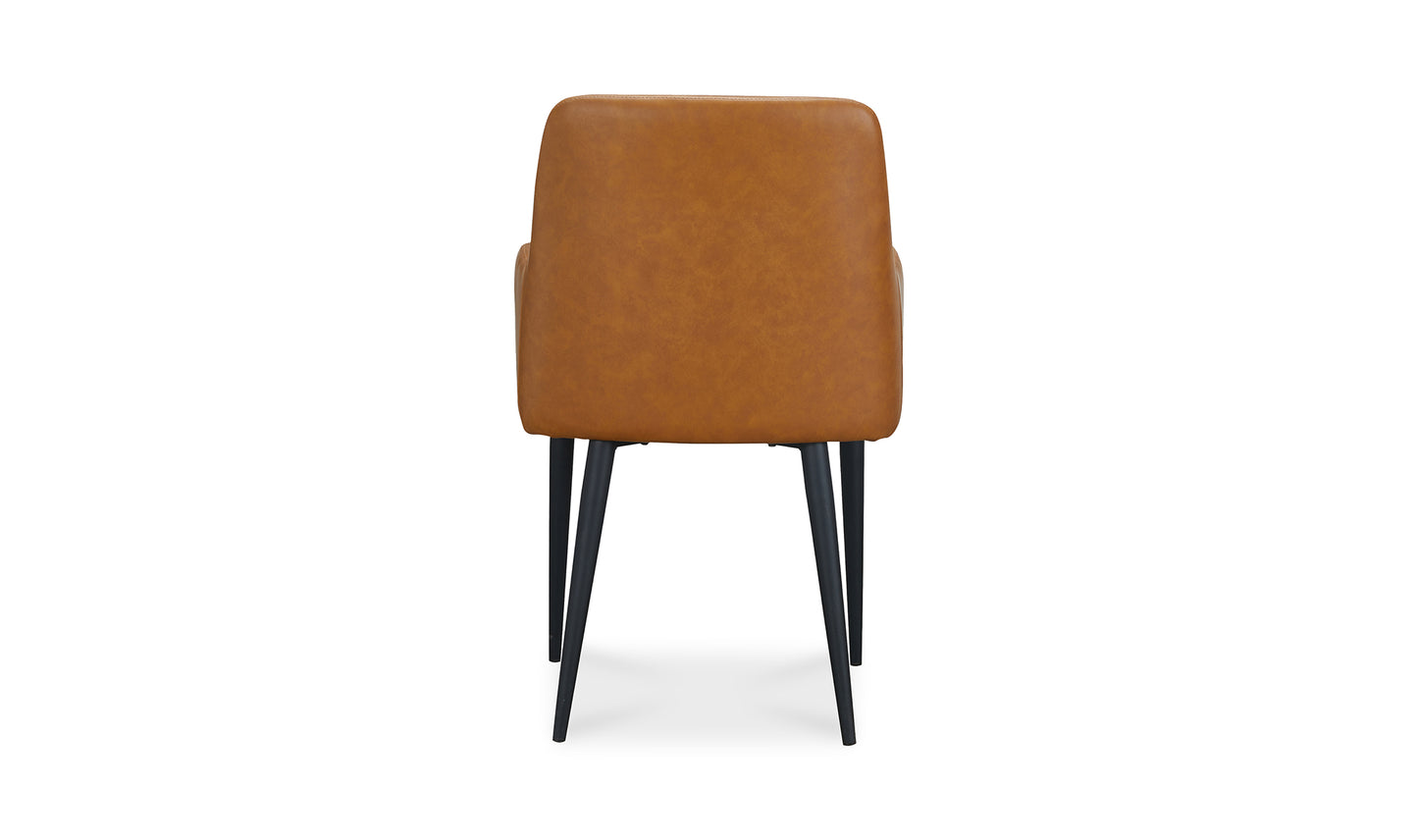 Cantata Dining Chair Tawny Vegan Leather - Set Of Two