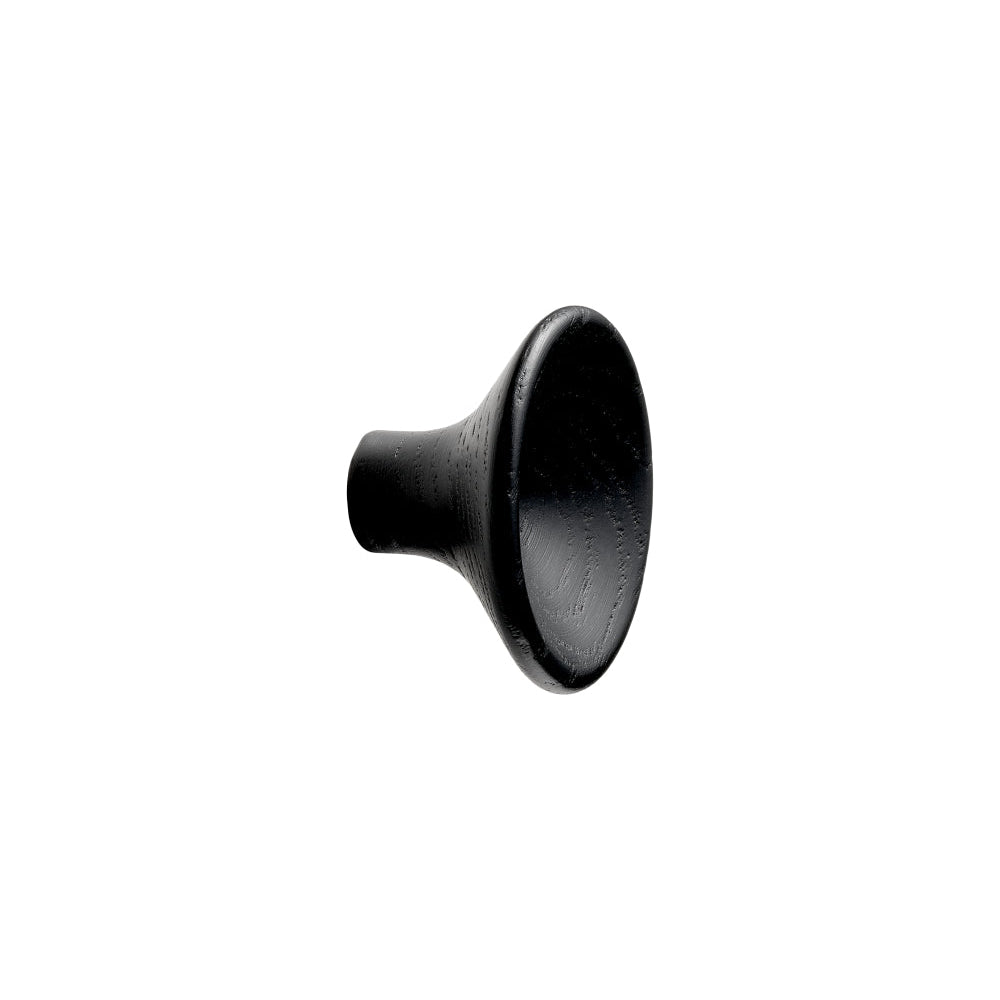 Lacquered Black Wood "Japan" Cabinet Knob and Drawer Pulls