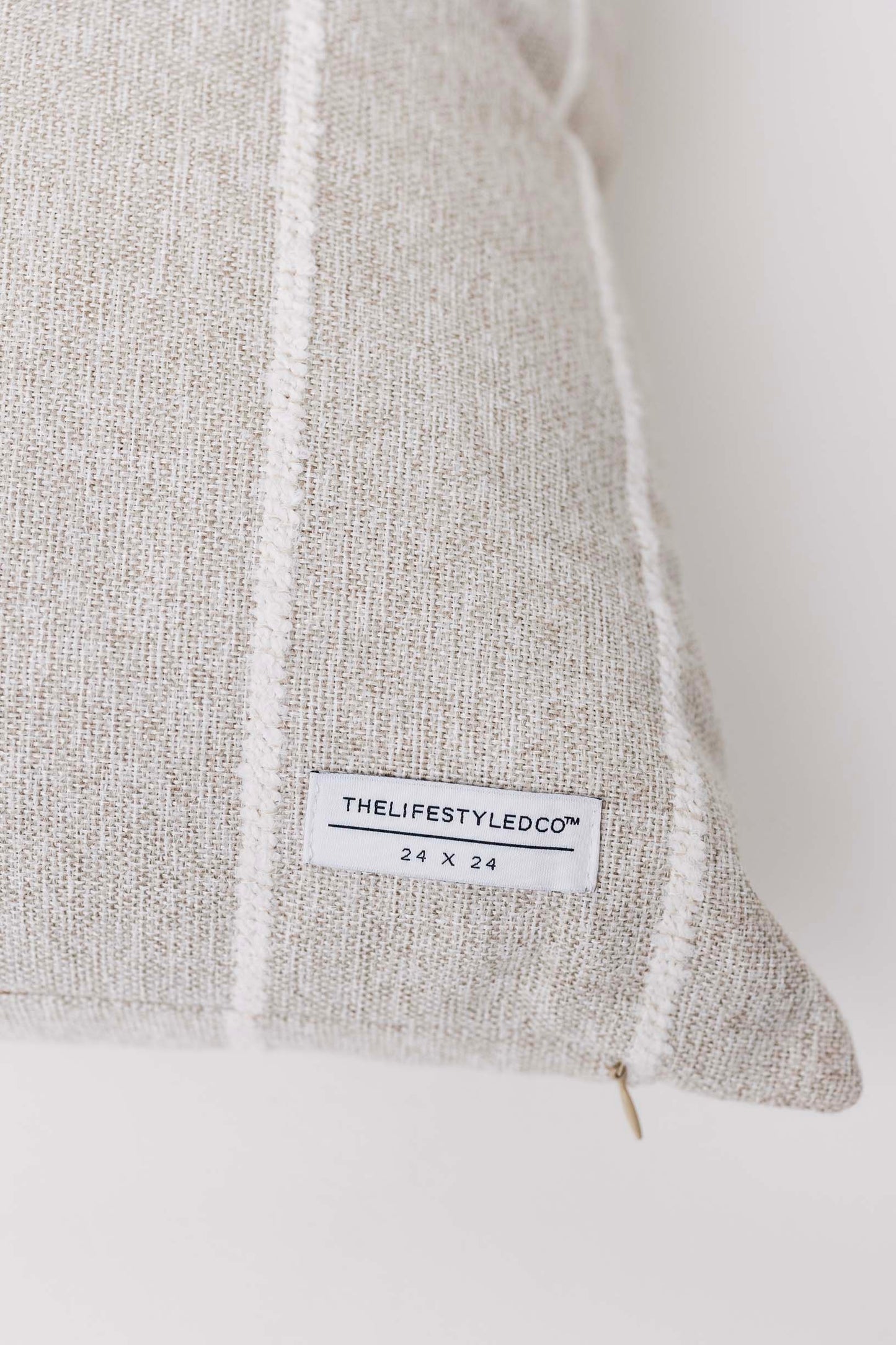 Jolie Textured Slub Stripe Pillow - 3 Sizes