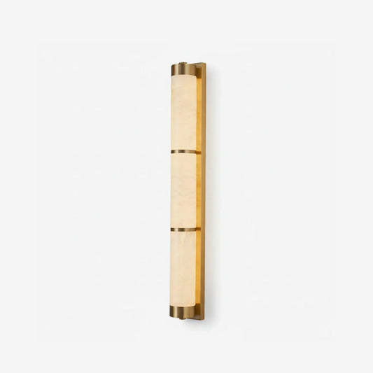 Calista Linear Alabaster Brass Sconce