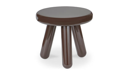 Joy Accent Table Dark Brown Lacquer.