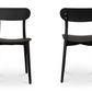 KENT OUTDOOR DINING CHAIR-SET OF TWO (BLACK)
