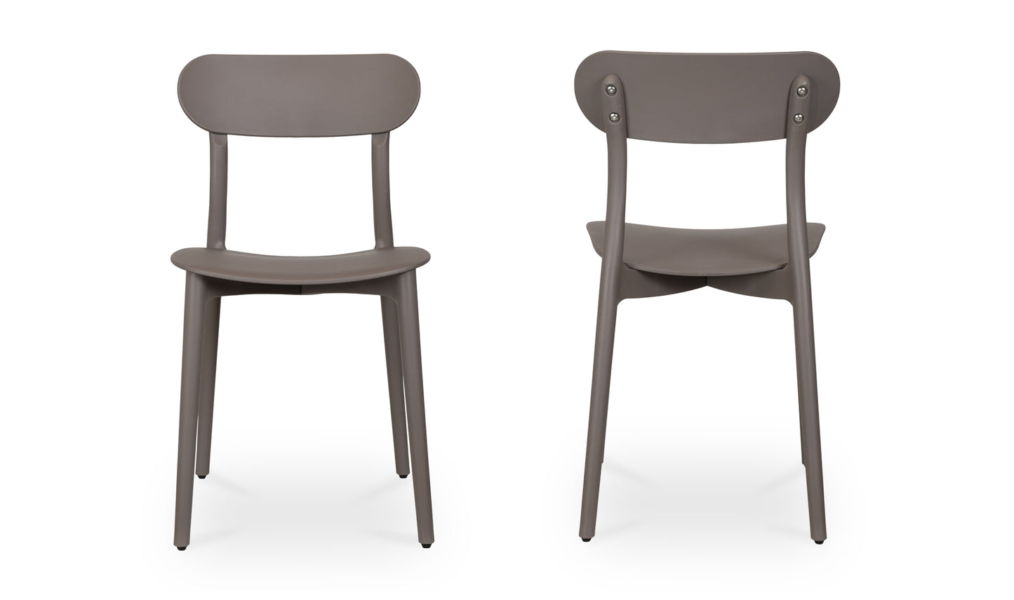 KENT OUTDOOR DINING CHAIR-SET OF TWO (TAUPE)