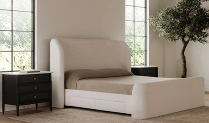 Sophia King Bed Cream