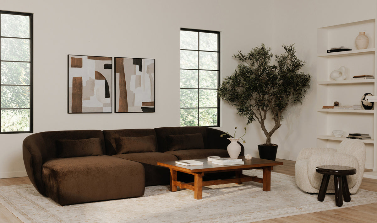 Joy Accent Table Dark Brown Lacquer.