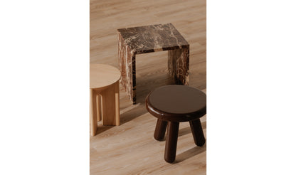 Joy Accent Table Deep Red Lacquer.