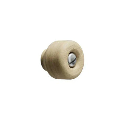 Round Wood "Nola" White Oak Cabinet Knob.