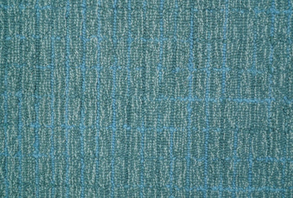 Custom Made Blue Modern Style Hand Tufted Wool Rug.