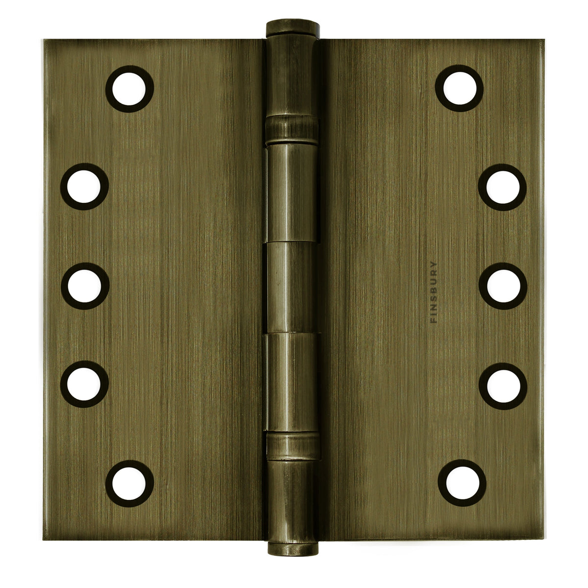5x5 Inch Solid Brass Ball Bearing Door Hinge - Antique Brass.