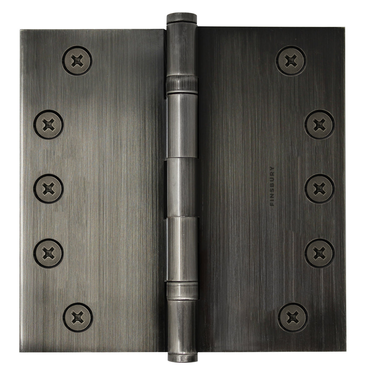 5x5 Inch Solid Brass Ball Bearing Door Hinge - Pewter.