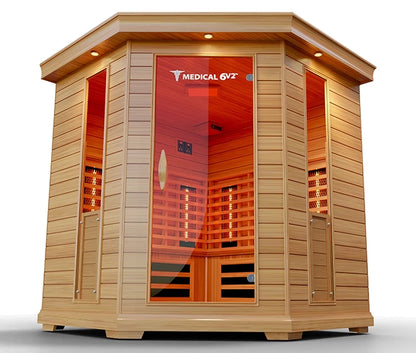 6 Person Indoor Infrared Full Spectrum Sauna | Medical 6 Plus™.