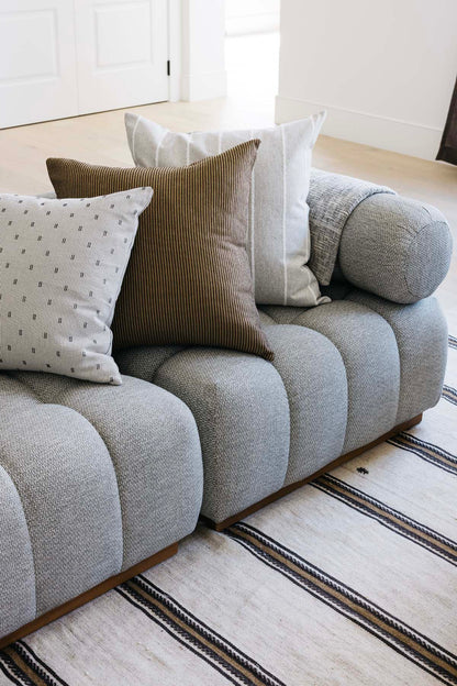 Jolie Textured Slub Stripe Pillow - 3 Sizes