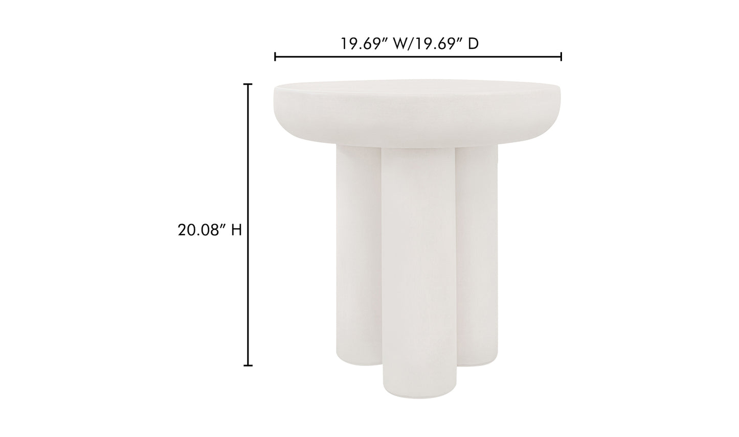 Rocca Side Table Cream