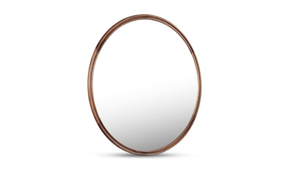 Alcott Small Round Mirror Walnut