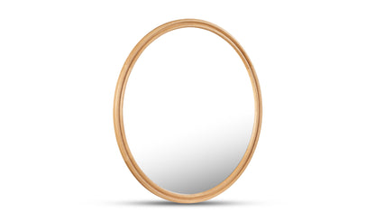 Alcott Large Round Mirror Oak