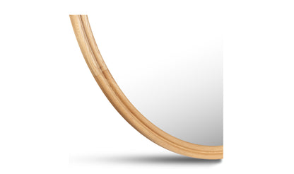 Alcott Large Round Mirror Oak