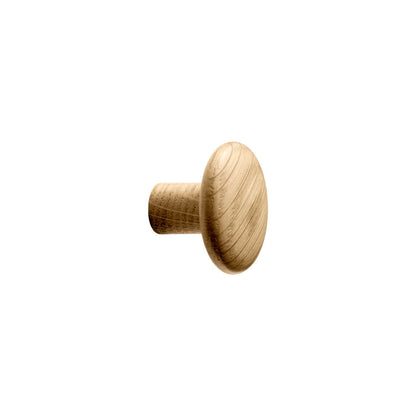Oak Lacquered Wood "Brutus" Cabinet Knob and Drawer Pulls