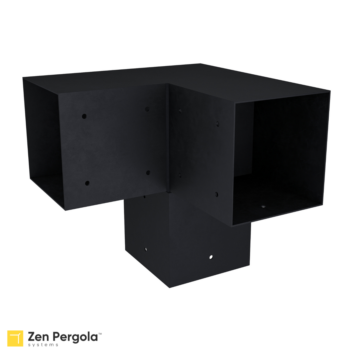 Pergola 3-Arm Post Bracket (for 6x6 Wood Posts).