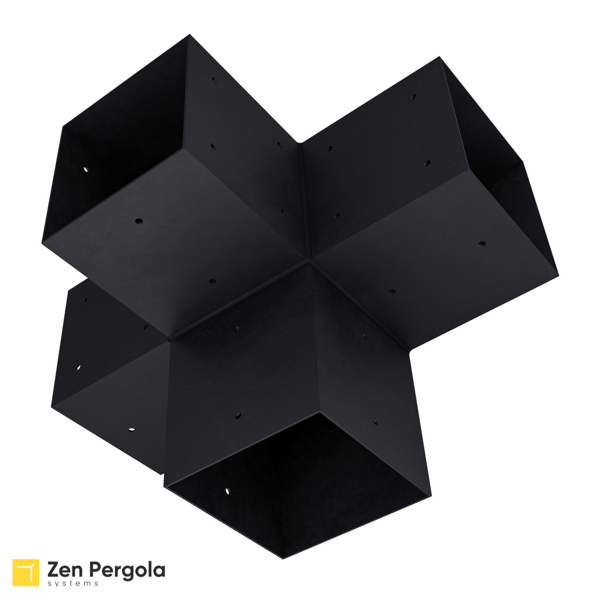 Pergola 4-Arm Post Bracket (for 6x6 Wood Posts).