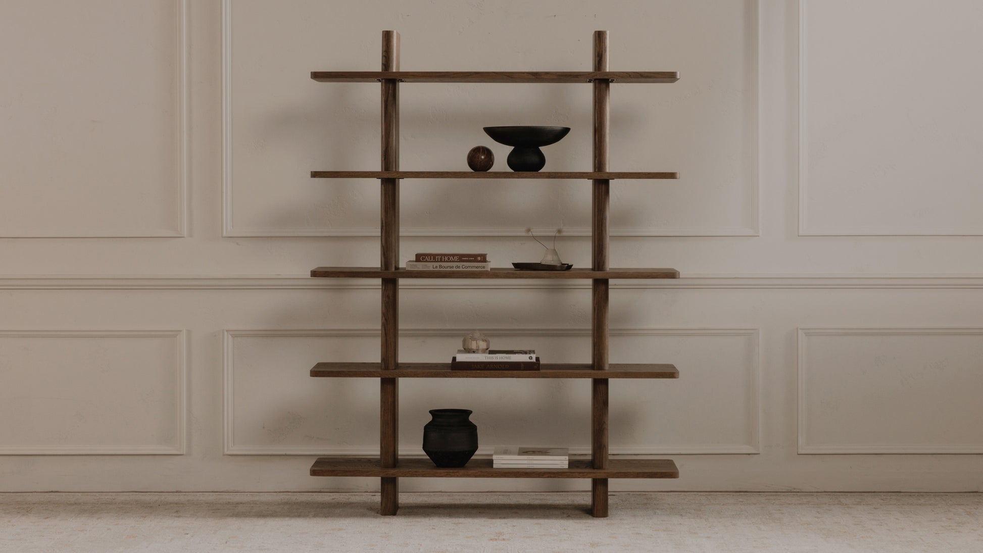 Casey Large Bookcase Dark Brown.