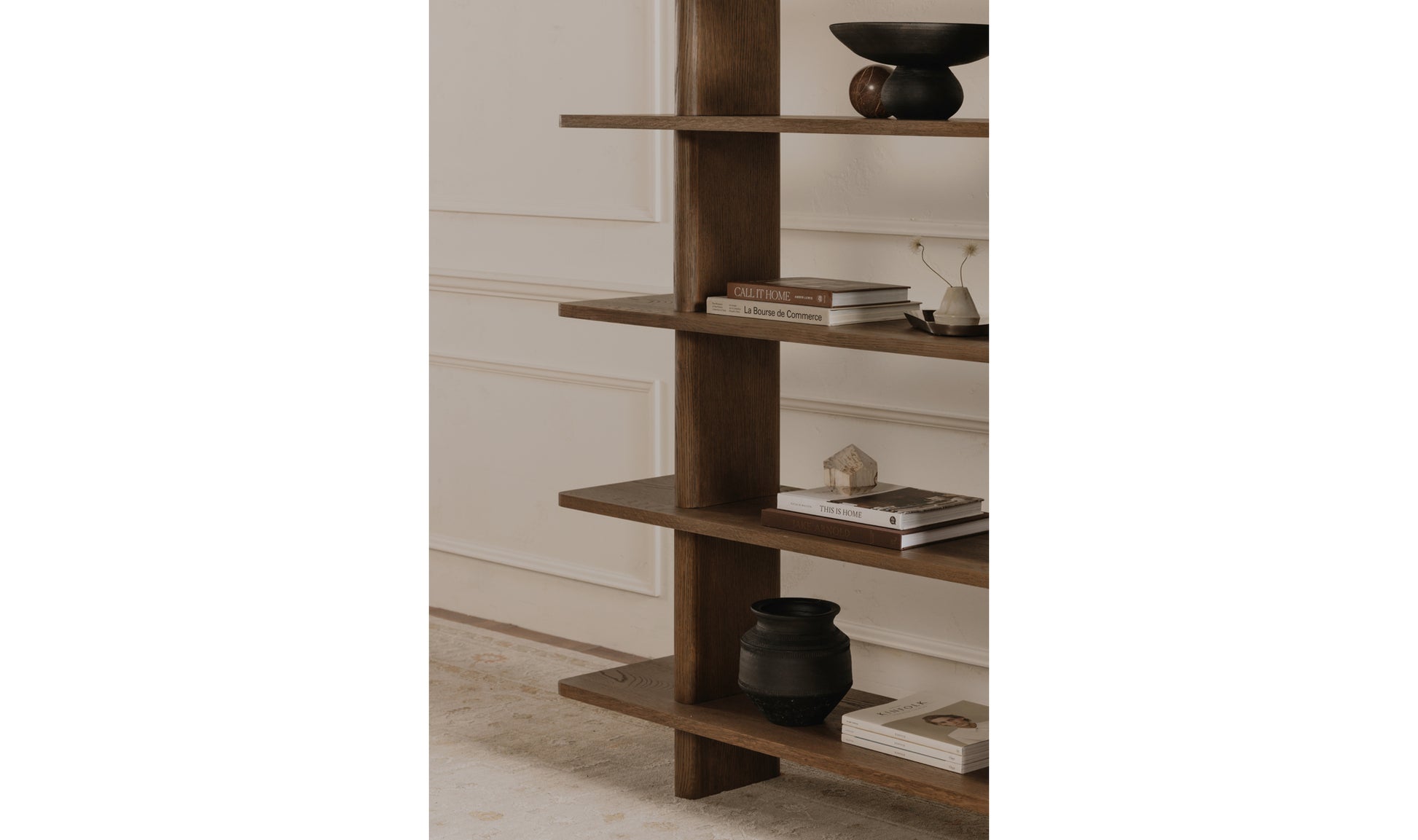 Casey Large Bookcase Dark Brown.