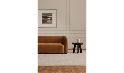 Faye Sofa Tan Faux Mohair