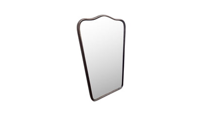 Keyes Mirror Blackened Bronze Cast Aluminum