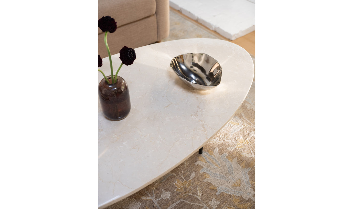 Winona Coffee Table Botticino Beige Marble