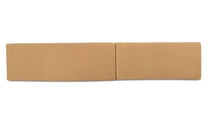 Naomi 2 Piece Wave Modular Sectional Golden Yellow