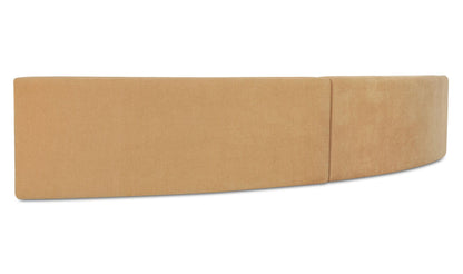 Naomi 2 Piece Concave Modular Sectional Golden Yellow