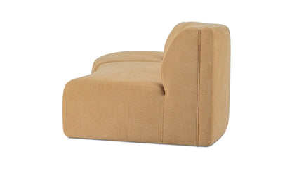 Naomi 2 Piece Concave Modular Sectional Golden Yellow