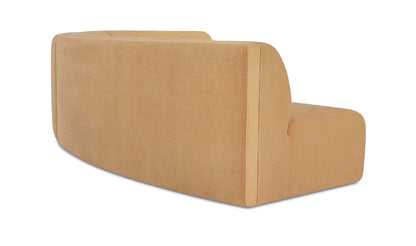 Naomi 3 Piece Concave Modular Sectional Golden Yellow