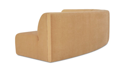 Naomi 3 Piece Concave Modular Sectional Golden Yellow