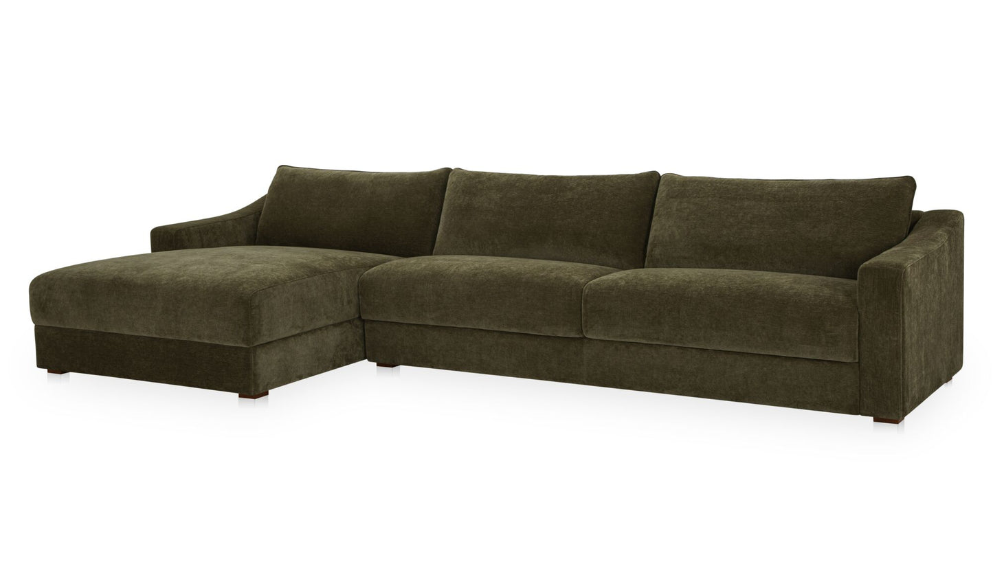 Farrow Sectional Cedar Green Left