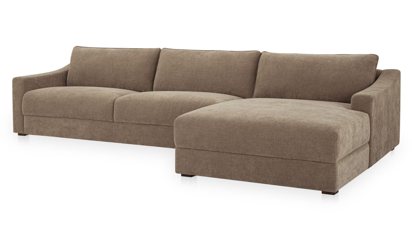 Farrow Sectional Taupe Right