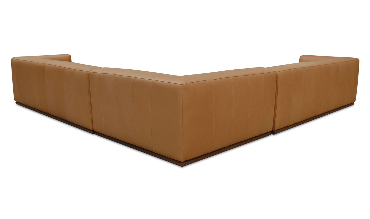 Clove L-Shaped Sectional Tan
