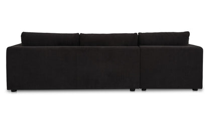 Burrow Sleeper Sectional With Storage Chaise Black Left